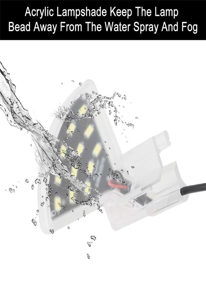 Dannisly M3 Fan Shape Aquarium Light 600lm Ultra Bright LED Clip Lamp 5W 12 LED White Fish Tank Lights - Image 3